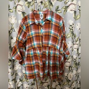 Ivy Jane Multicolor Plaid Blouse